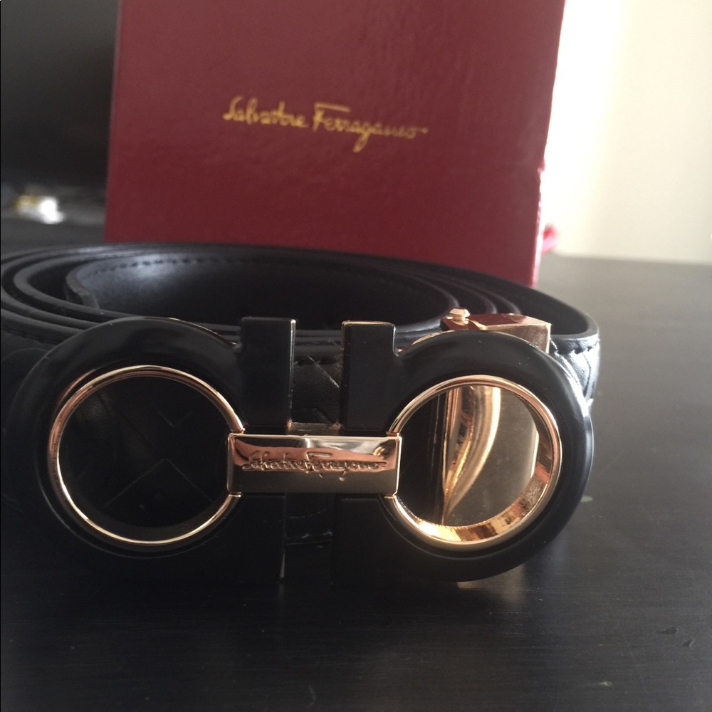 All black & gold belt